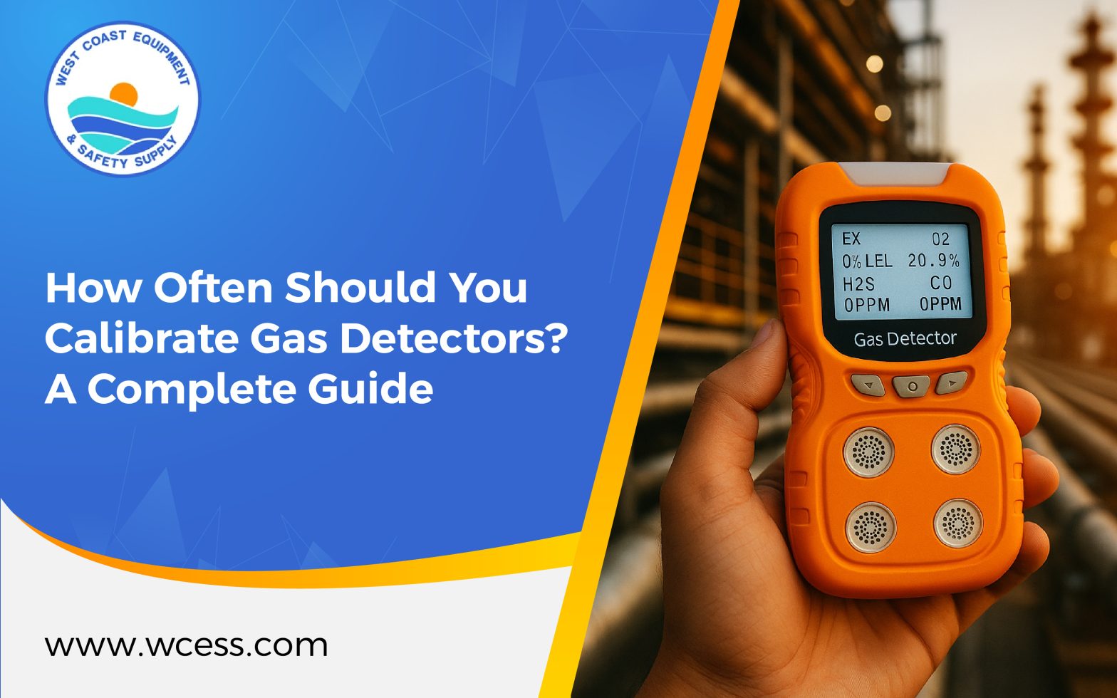 Gas detector calibration services