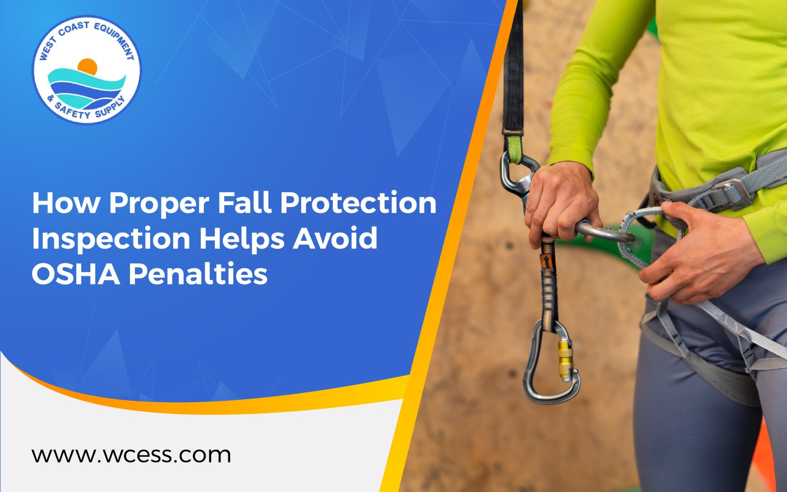 Fall protection equipment inspection